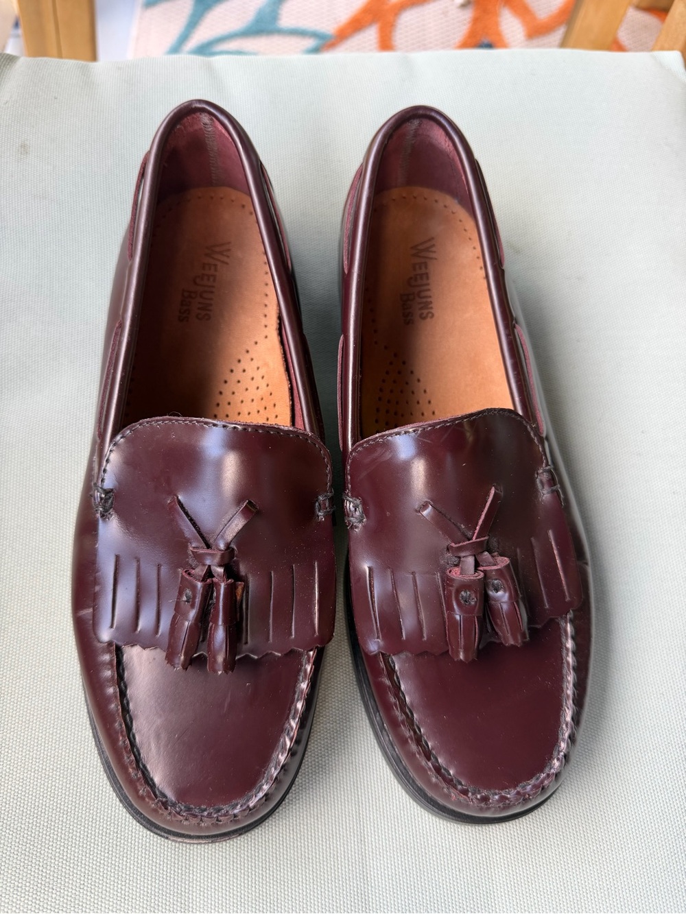 Weejuns Classic Tassel Loafers in Deep Burgundy for Women